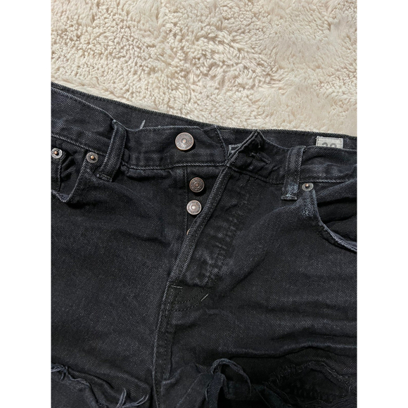 We the Free Black Denim Shorts Size 28 - Picture 4 of 4